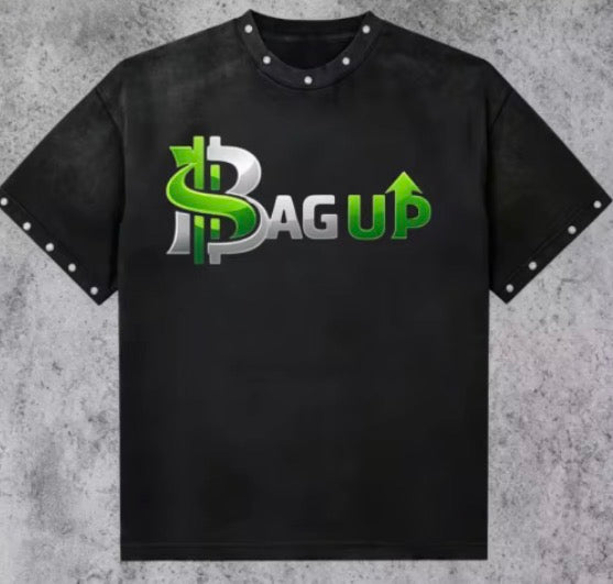 Fashion Black Bag Up Shirt