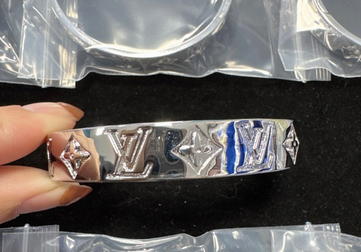 Gold and Silver LV Bracelet