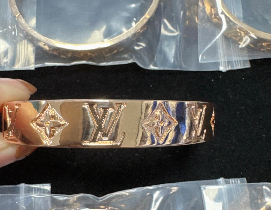 Gold and Silver LV Bracelet